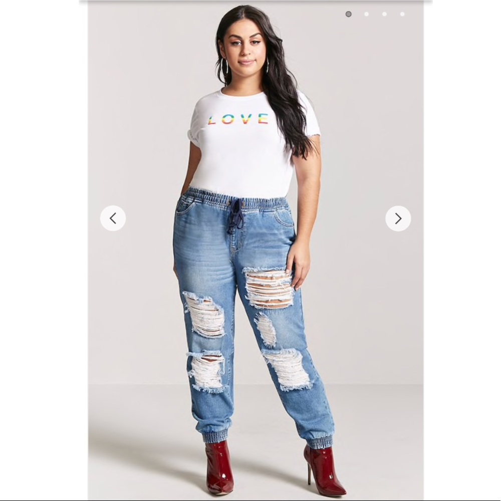 Forever21 Denim Joggers NWT